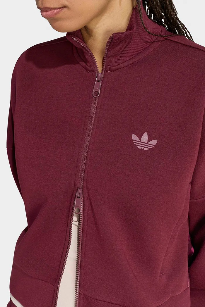 Bluza rozpinana damska Spacer adidas Originals KY0859 bordowy
