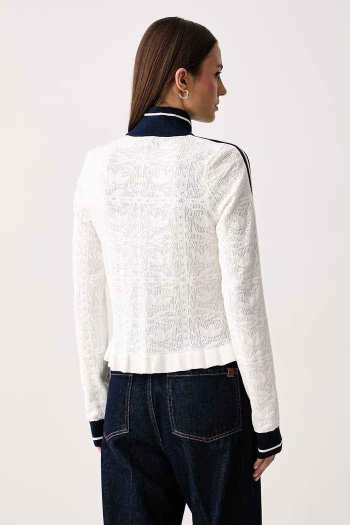 Odzież adidas Originals Bluza rozpinana damska z wiskozą KX6899 biały