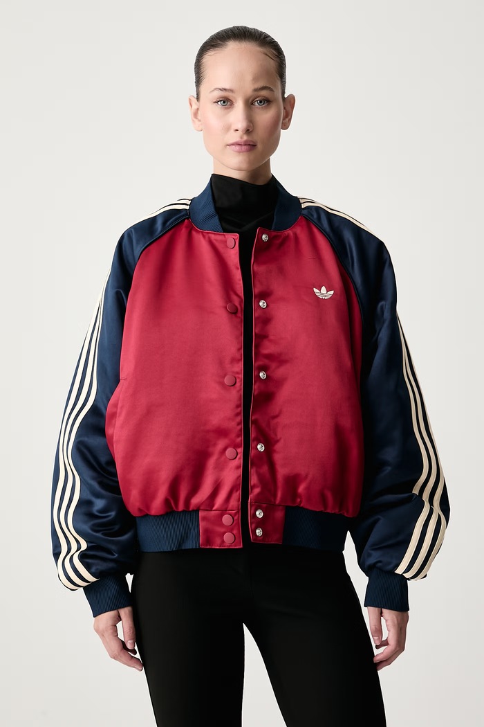 adidas Originals Bomberka damska Satin SST Bomber czerwony KT2646