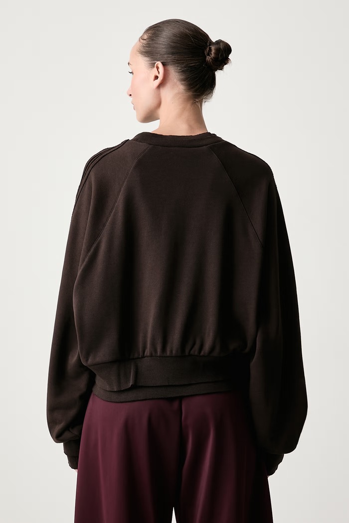 Odzież adidas Originals Bluza damska bawełniana Winterized Double KT2329 brązowy