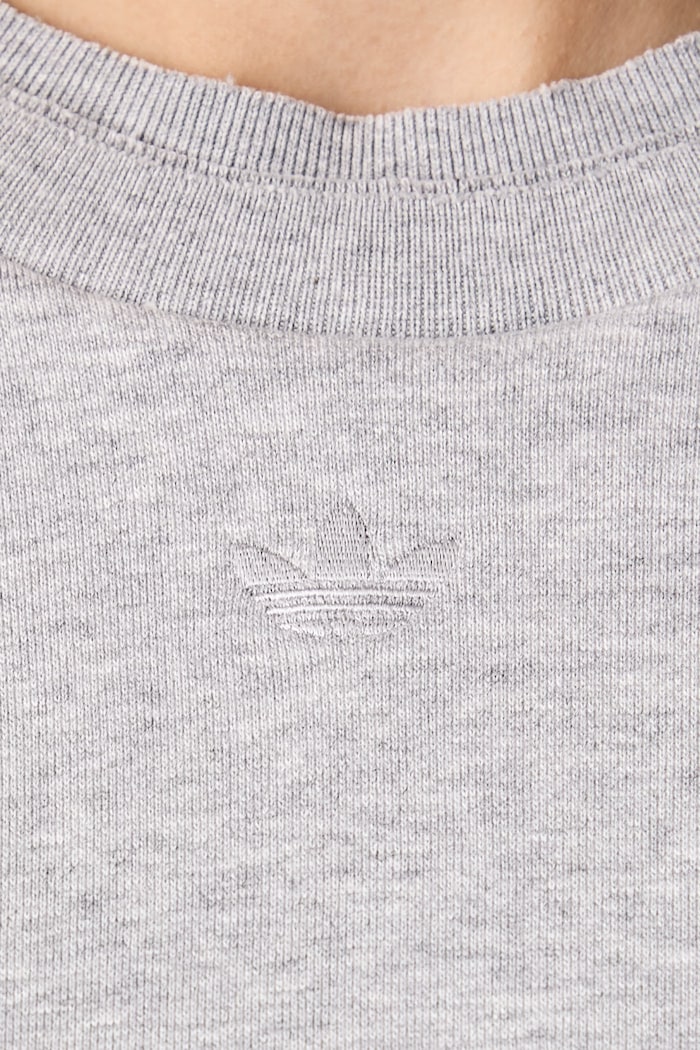 Μπλούζα γυναικεία βαμβακερή Winterized Double adidas Originals γκρί KT2328