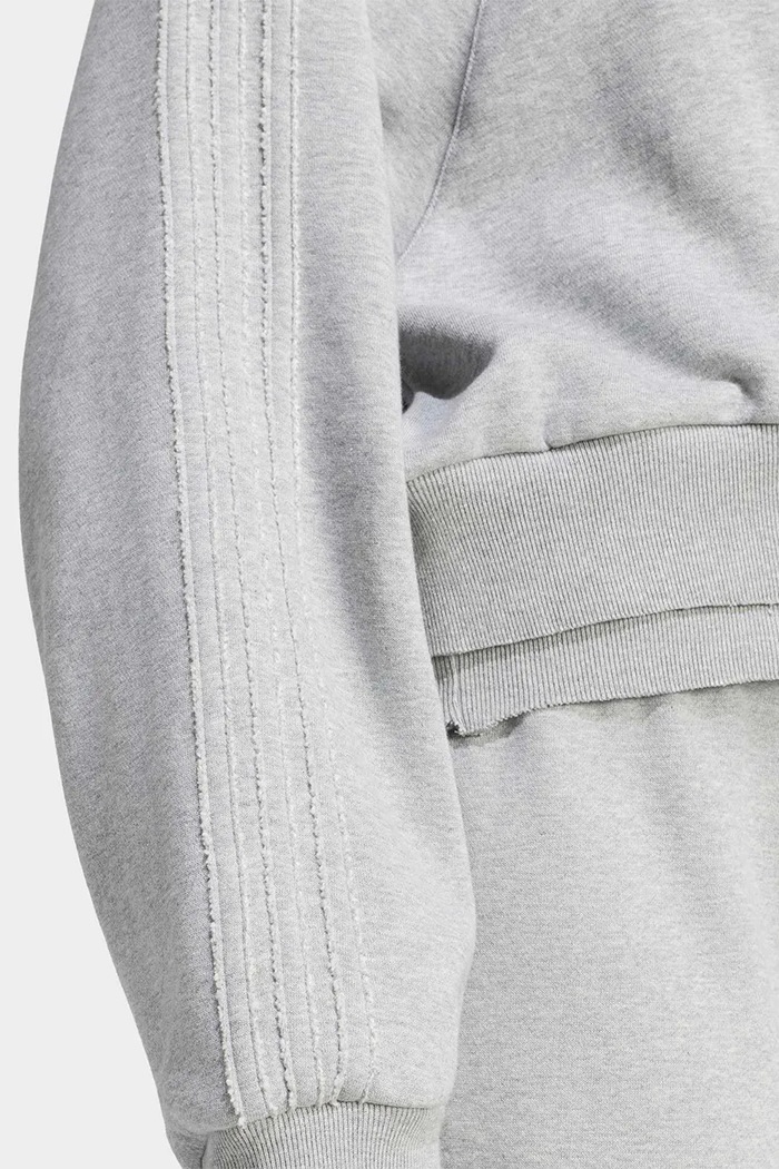 Bluza damska bawełniana Winterized Double adidas Originals szary KT2328