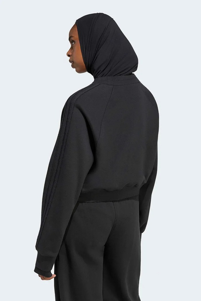 adidas Originals Bluza damska bawełniana Winterized Double KS9231 czarny AW26