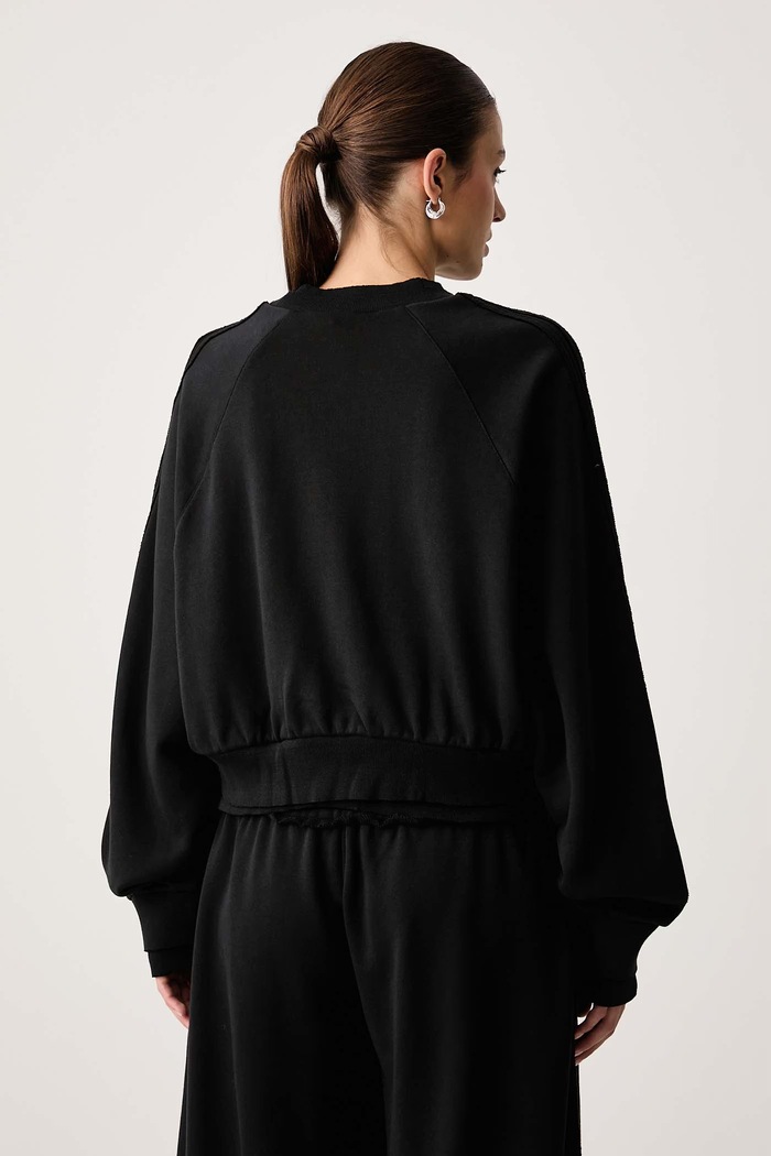 Îmbrăcăminte adidas Originals Hanorac pentru femei din bumbac Winterized Double KS9231 negru