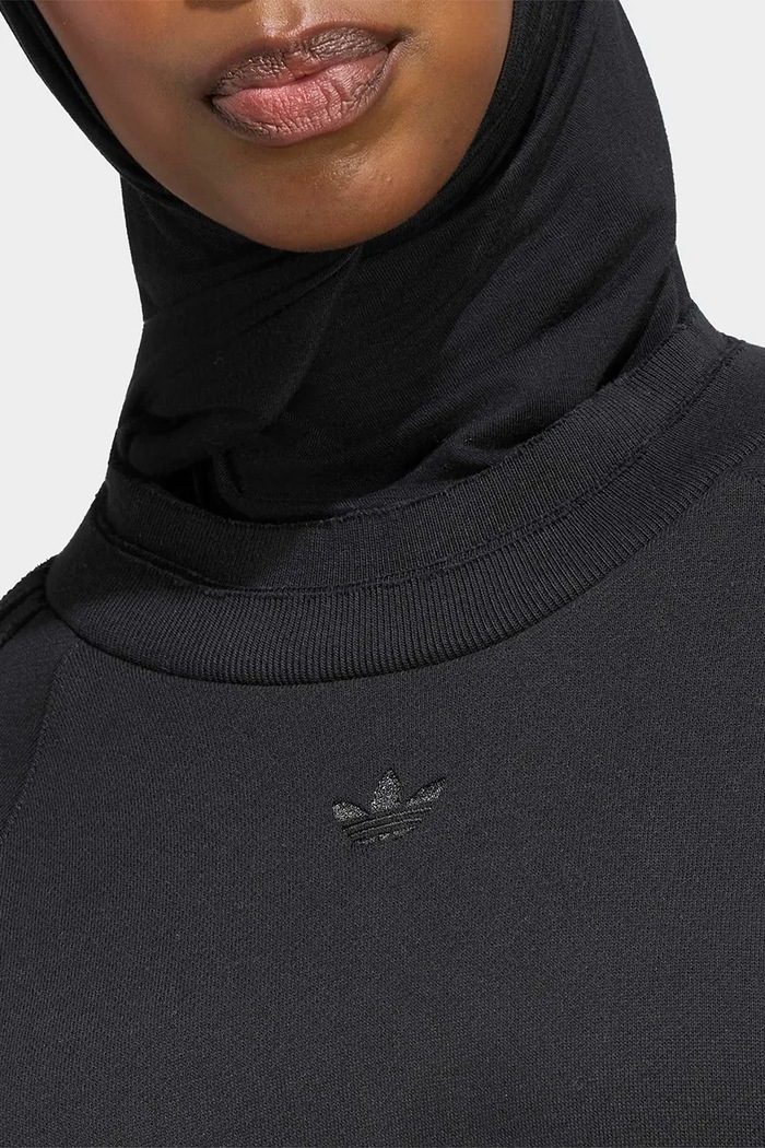 Odzież adidas Originals Bluza damska bawełniana Winterized Double KS9231 czarny