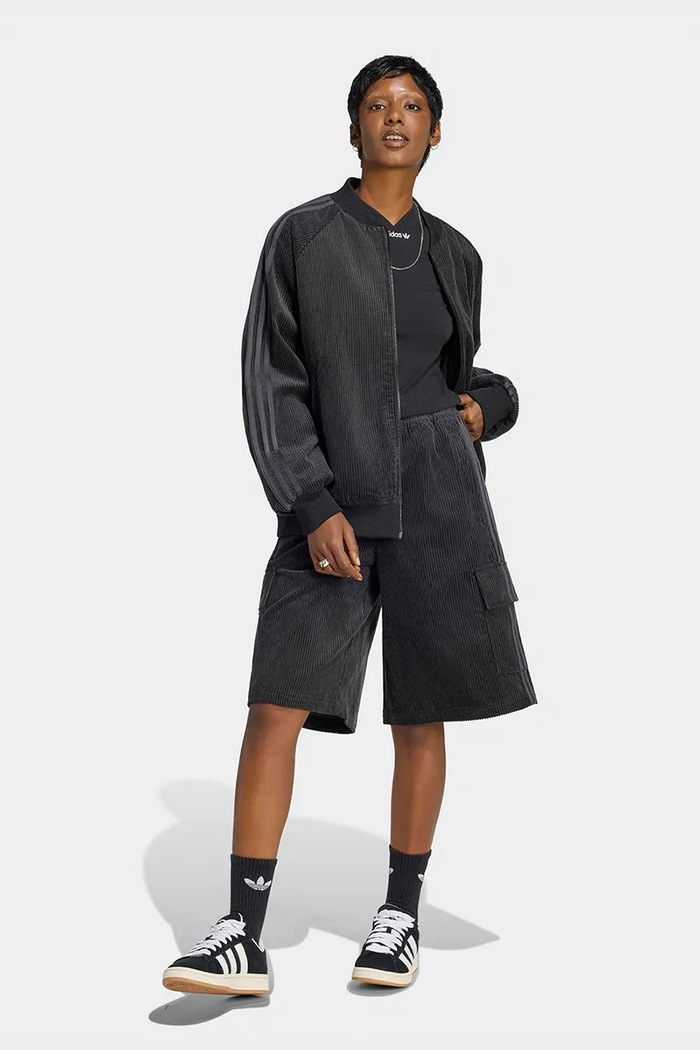 Odzież adidas Originals Bluza damska Corduroy KQ6436 czarny