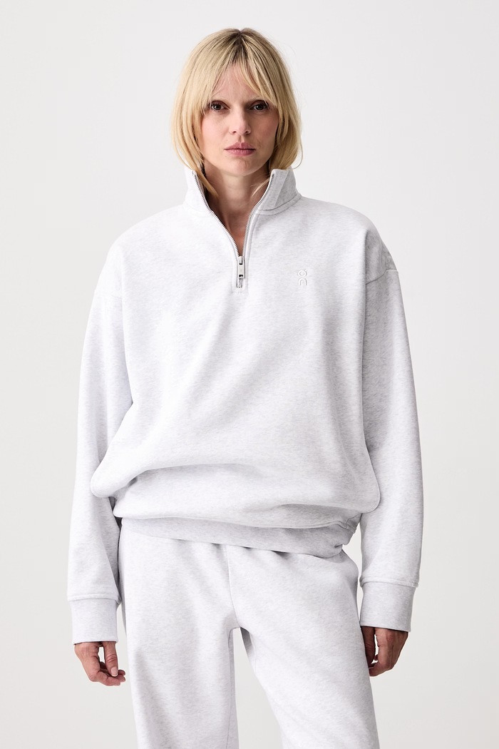 On Club Collective bluza z bawełną damska szary 1WG11141756