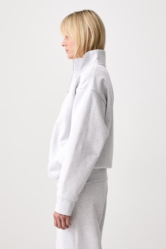 On Club Collective bluza z bawełną damska szary 1WG11141756