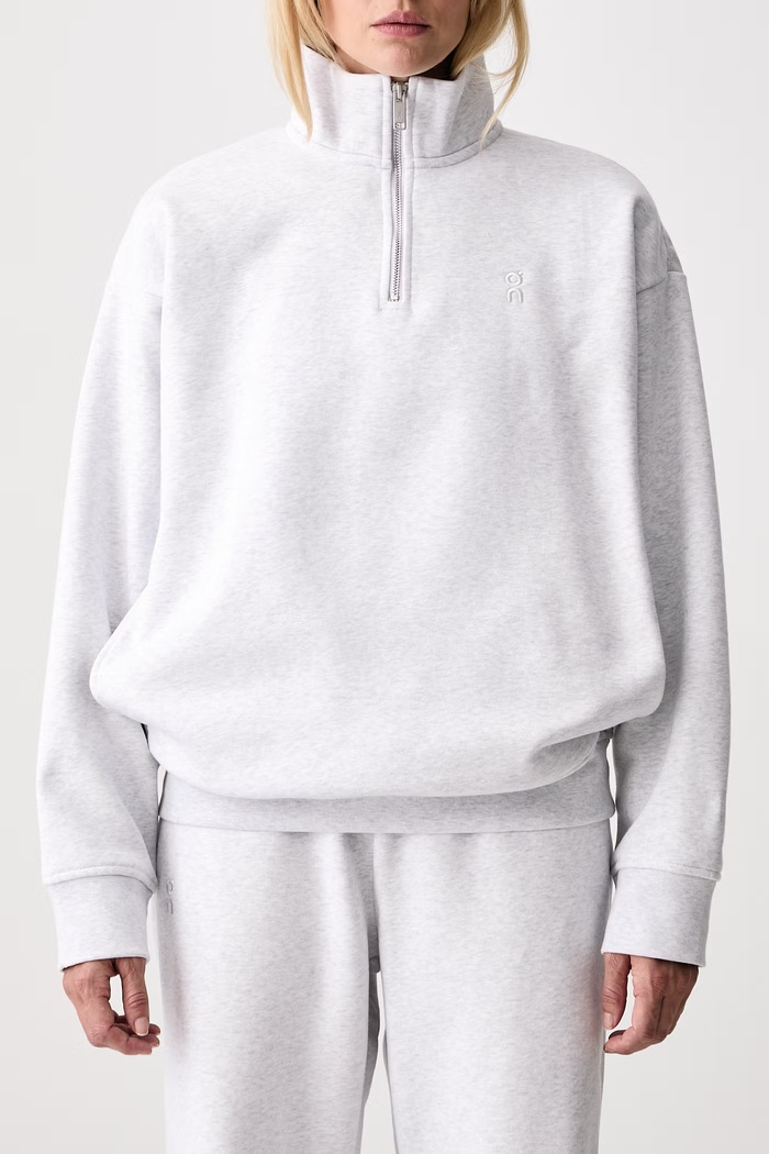 On Club Collective bluza z bawełną damska 1WG11141756 szary