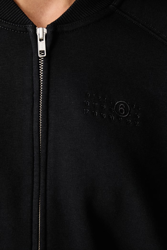 MM6 Maison Margiela Bluza rozpinana z kapturem z bawełną damska S62HG0033.M25013