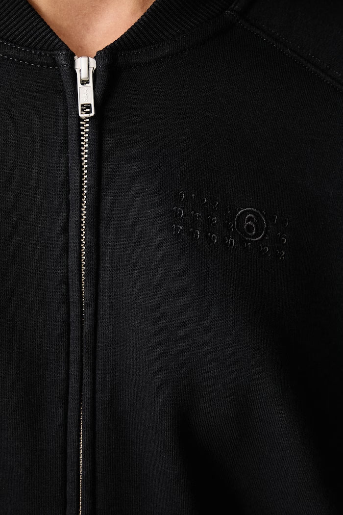 MM6 Maison Margiela Bluza rozpinana z kapturem z bawełną damska S62HG0033.M25013