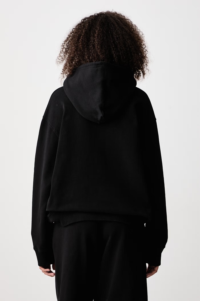 Odzież MM6 Maison Margiela Bluza z kapturem damska bawełniana S52GU0263.M25025 czarny