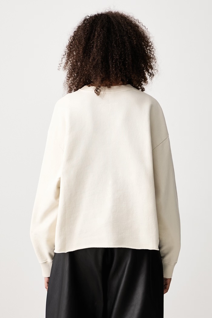 Odzież MM6 Maison Margiela Bluza oversize bawełniana damska S52GU0260.M25025 beżowy