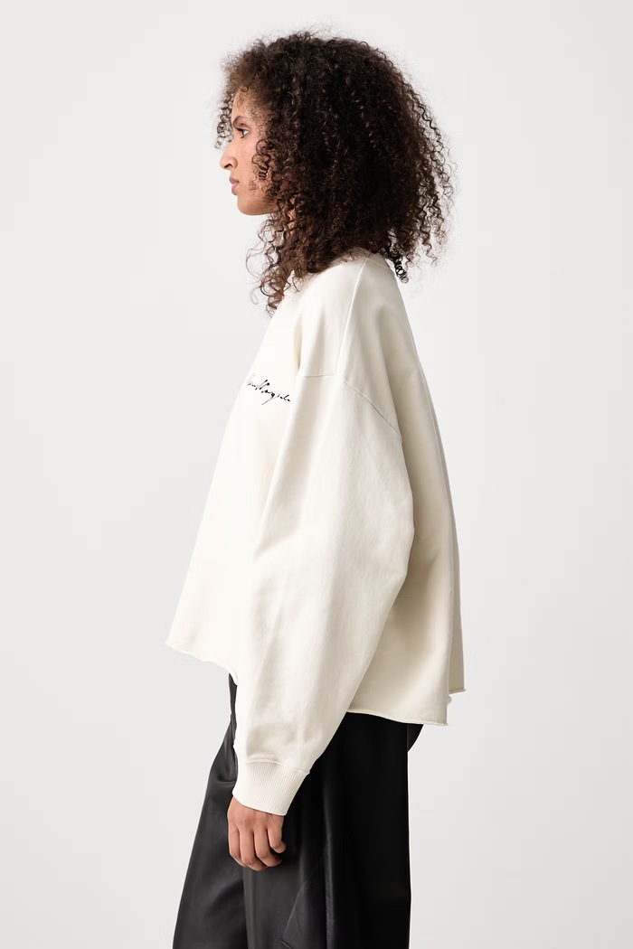 Bluza oversize bawełniana damska MM6 Maison Margiela S52GU0260.M25025 beżowy