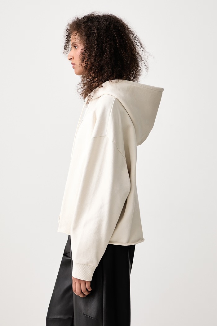 Bluza z kapturem bawełniana damska MM6 Maison Margiela S52GU0235.M25025 beżowy