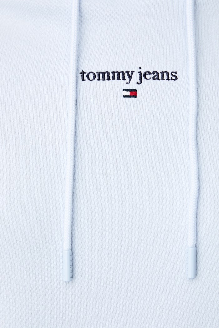 Bluza z kapturem damska bawełniana Tommy Jeans niebieski DW0DW23537