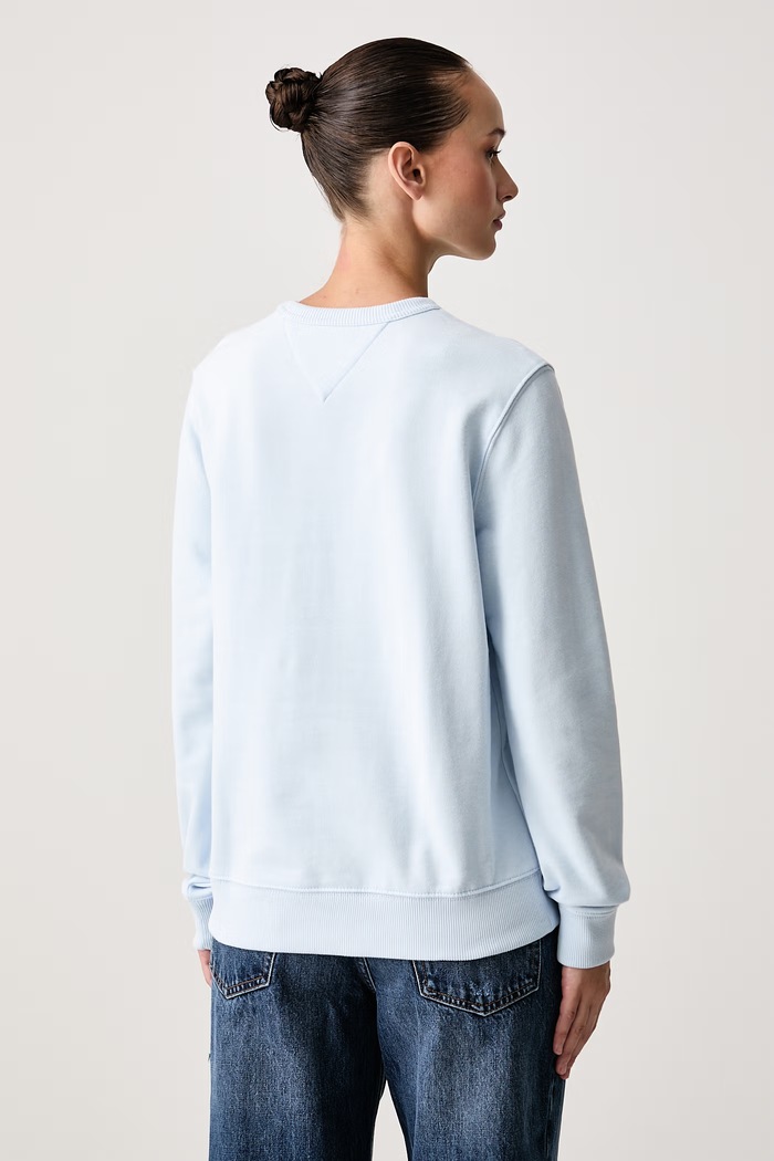 Odzież Tommy Jeans Bluza damska bawełniana DW0DW23306 niebieski