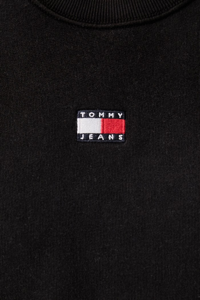 Tommy Jeans pulover ženski z bombažem DW0DW23297 črna