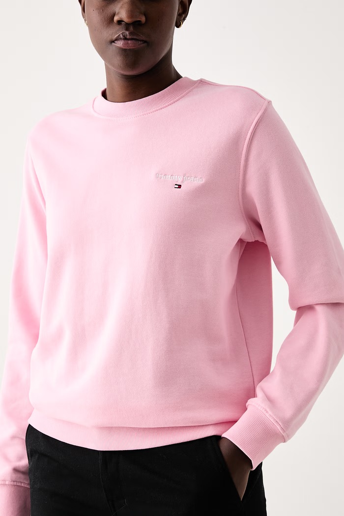 Bluza damska bawełniana Tommy Jeans DW0DW23288 różowy