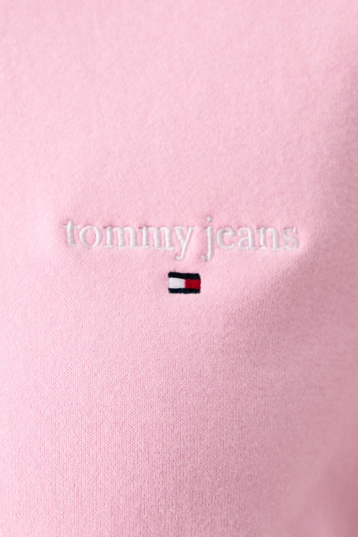 Bluza damska bawełniana Tommy Jeans różowy DW0DW23288