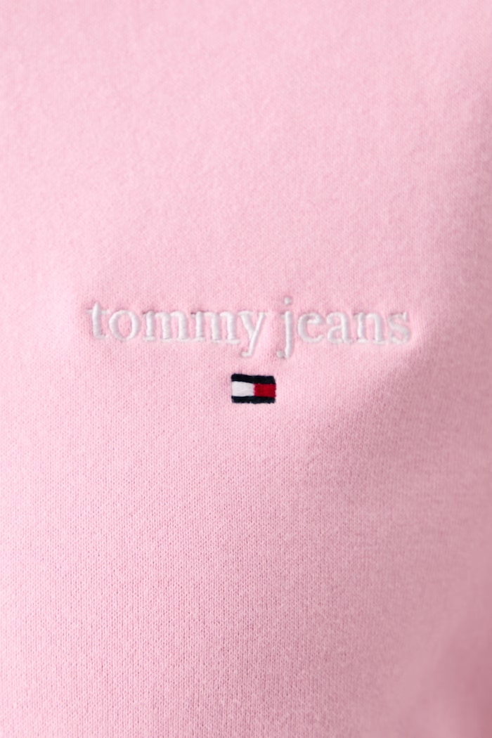 Bluza damska bawełniana Tommy Jeans różowy DW0DW23288