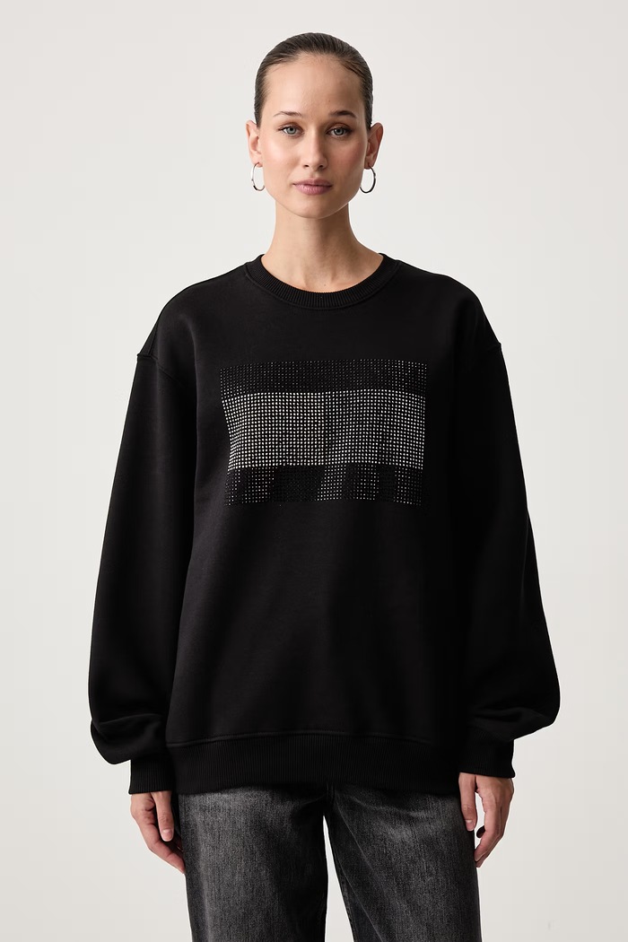 Tommy Jeans Dukserica za žene s pamukom crna DW0DW23579