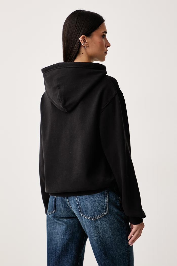 Odzież Tommy Jeans Bluza z kapturem damska z bawełną DW0DW23296 czarny