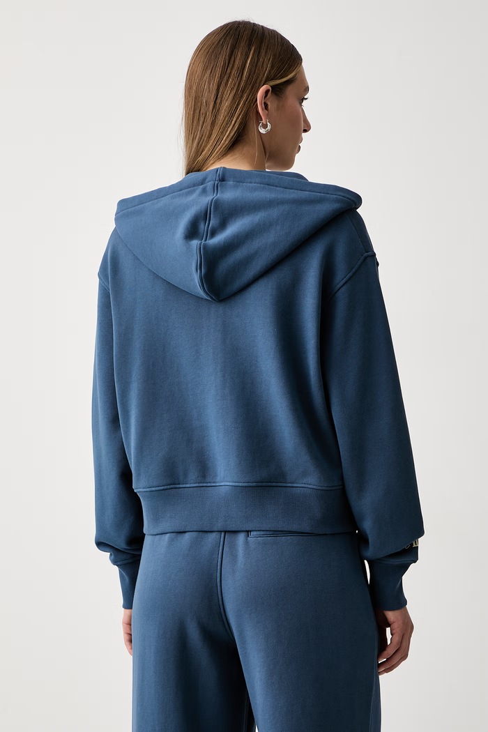 Oblečení Tommy Hilfiger mikina s kapucí dámská s bavlnou WW0WW51596 modrá