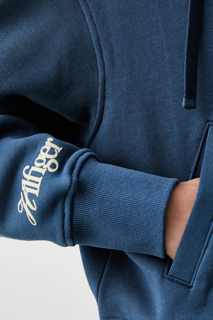 Tommy Hilfiger mikina s kapucí dámská s bavlnou WW0WW51596 modrá
