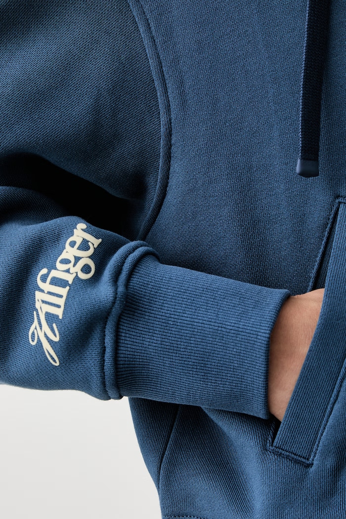 Tommy Hilfiger mikina s kapucí dámská s bavlnou WW0WW51596 modrá