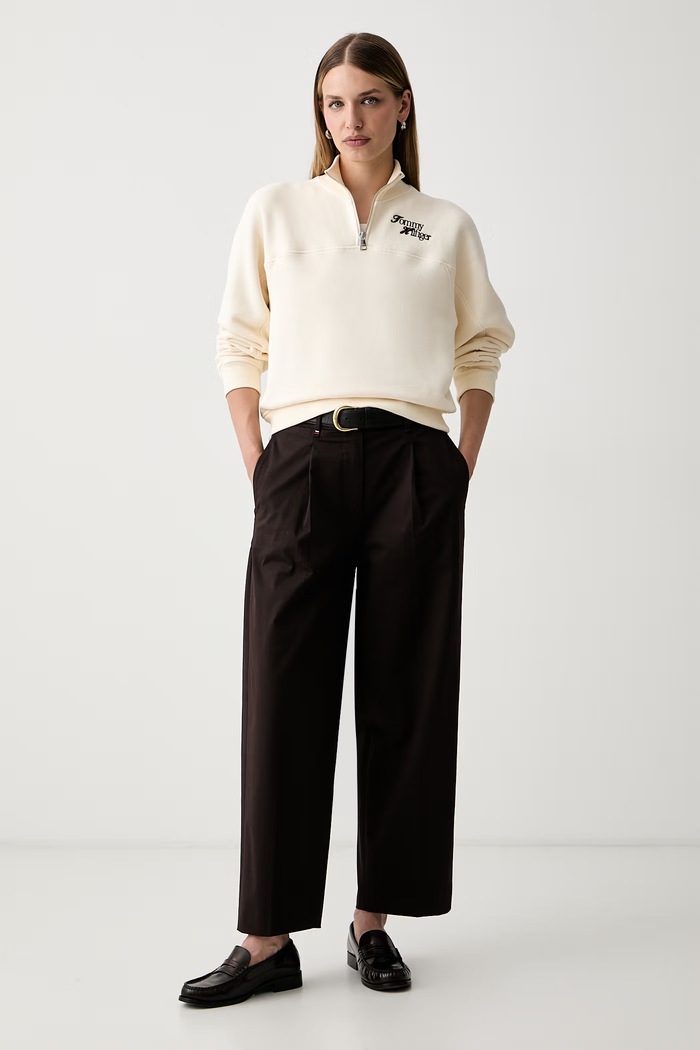Tommy Hilfiger mikina s bavlnou WW0WW51878 béžová AW26