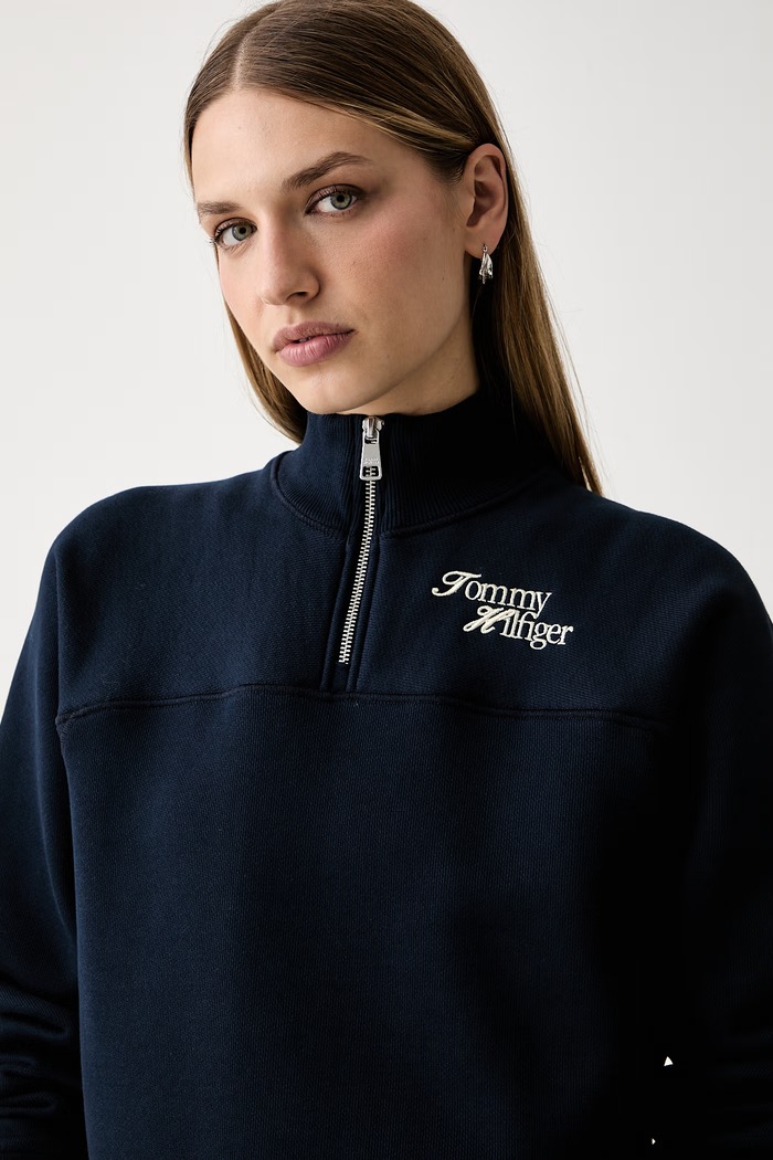 Tommy Hilfiger mikina s bavlnou námořnická modř WW0WW51878