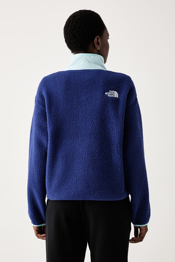 Oblačila The North Face Oversize pulover ženski Cragmont NF0A8J42UE61 mornarsko modra