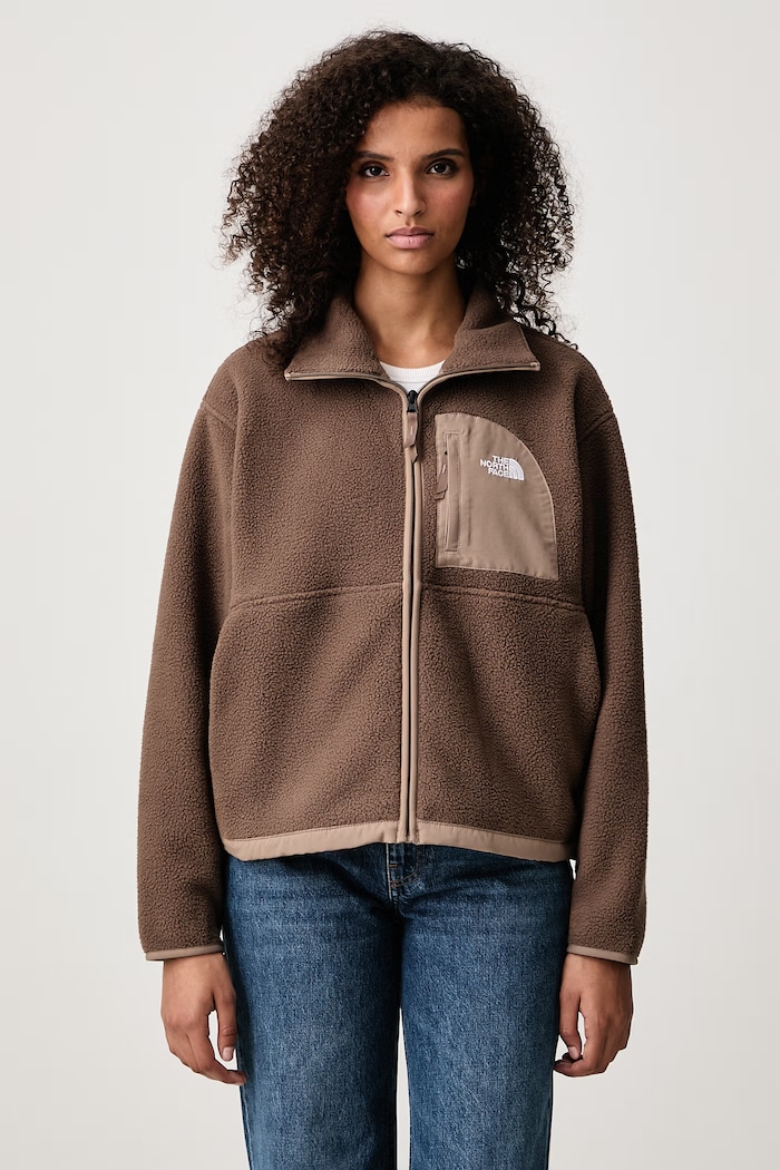 The North Face Μπλούζα με κουμπιά γυναικεία φλις Yumiori Off καφέ NF0A8EUZUH11