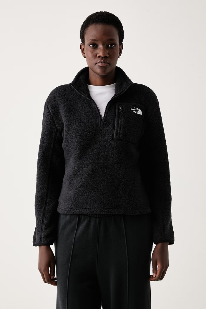 The North Face Flis pulover ženski Yumiori črna NF0A8E89KX71