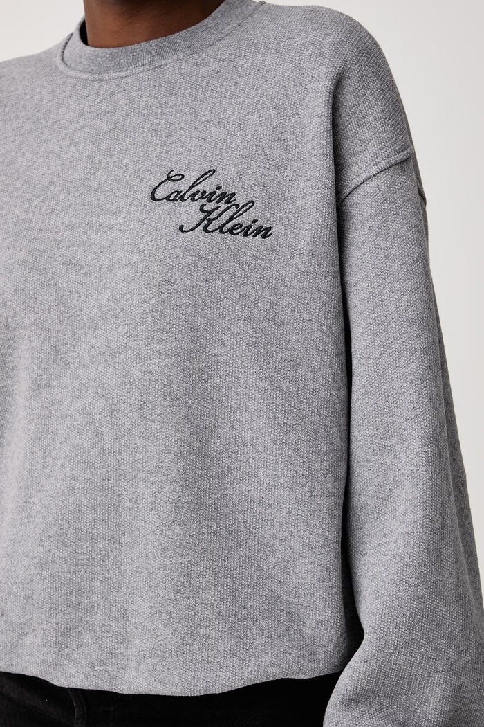 Dukserica za žene s pamukom Calvin Klein Jeans LV047H250G siva
