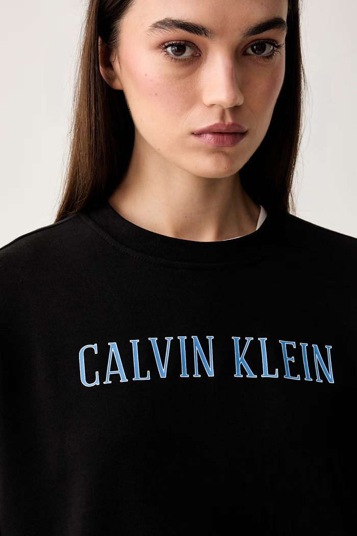 Calvin Klein Jeans bluza damska z bawełną czarny LV047H806G