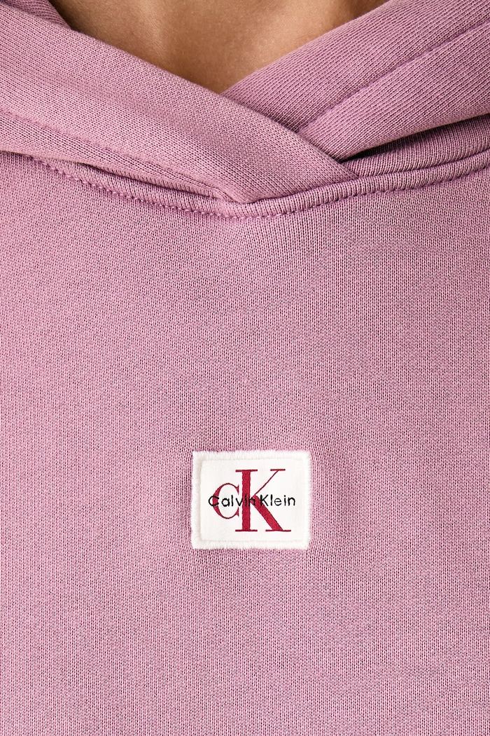 Mikina s kapucňou dámska s bavlnou Calvin Klein Jeans ružová LV047H223G