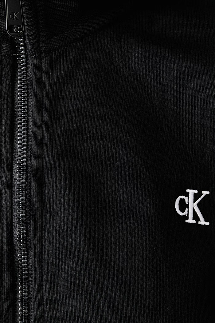 Mikina na zips dámska s bavlnou Calvin Klein Jeans čierna LV047H217G