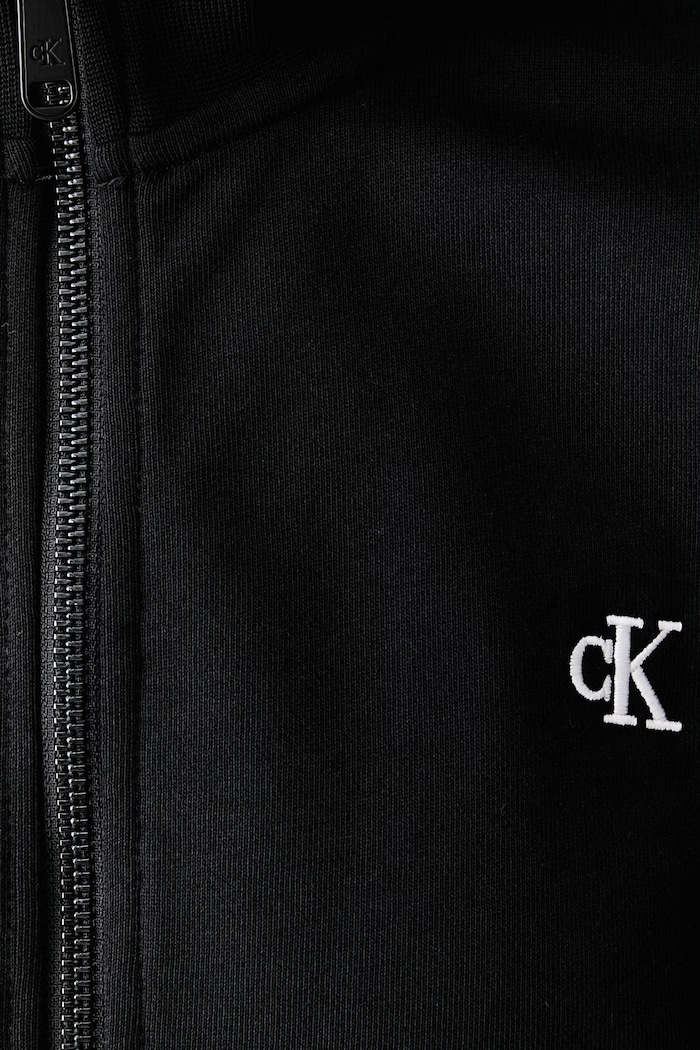 Mikina na zips dámska s bavlnou Calvin Klein Jeans čierna LV047H217G