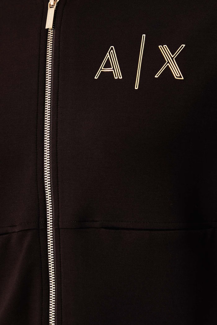 Jopica ženska z viskozo Armani Exchange rjava XW002670.AF24068