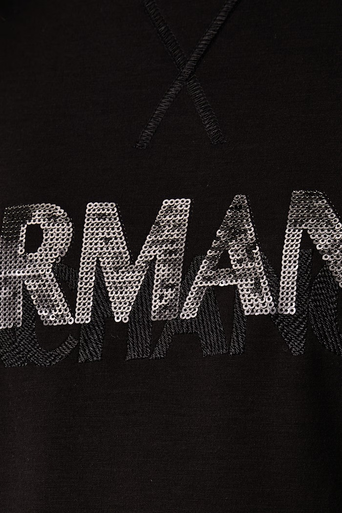 Pulover ženski z viskozo Armani Exchange črna XW002397.AF13397