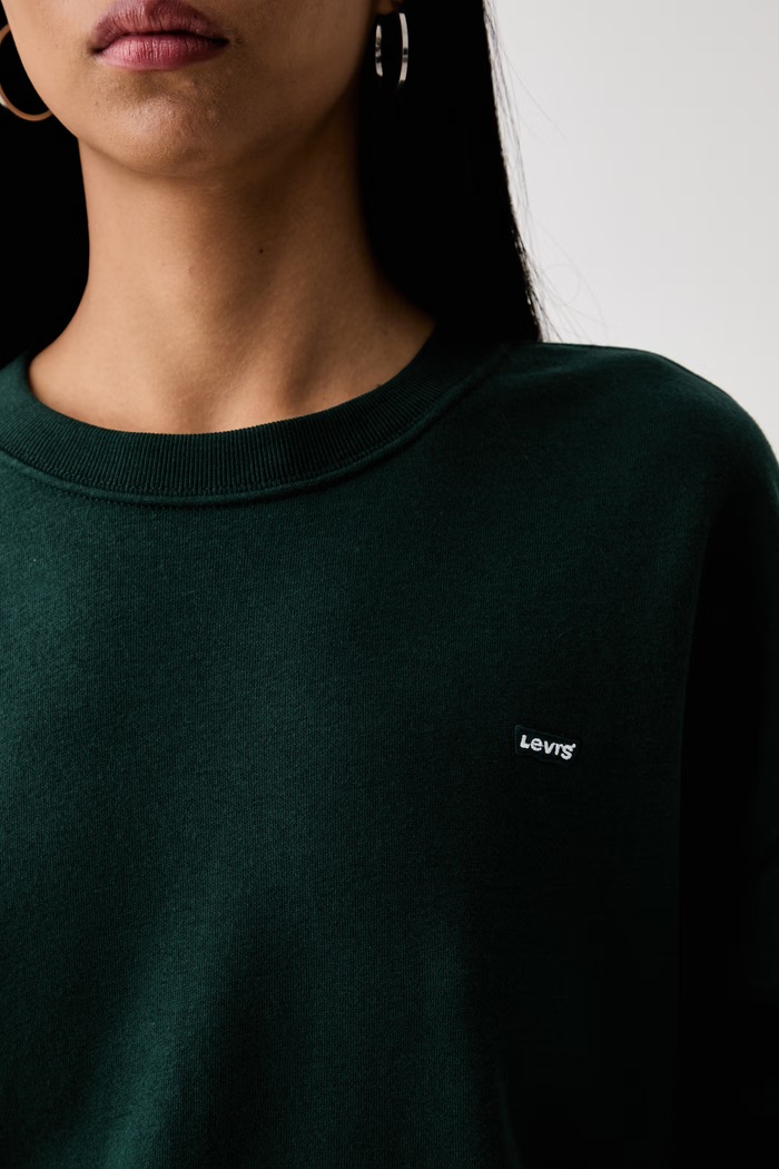 Levi's суичър дамски EVERYDAY CREW 0082J.0011 зелен