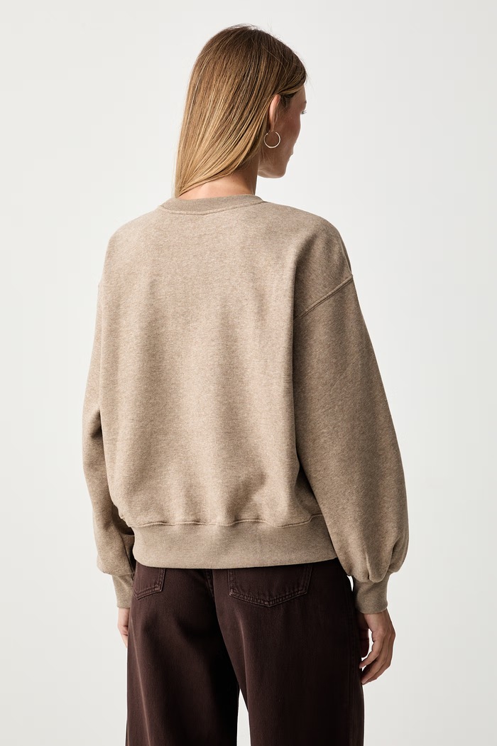 Odjeća Levi's dukserica za žene s pamukom EVERYDAY CREW 0082J.0007 smeđa