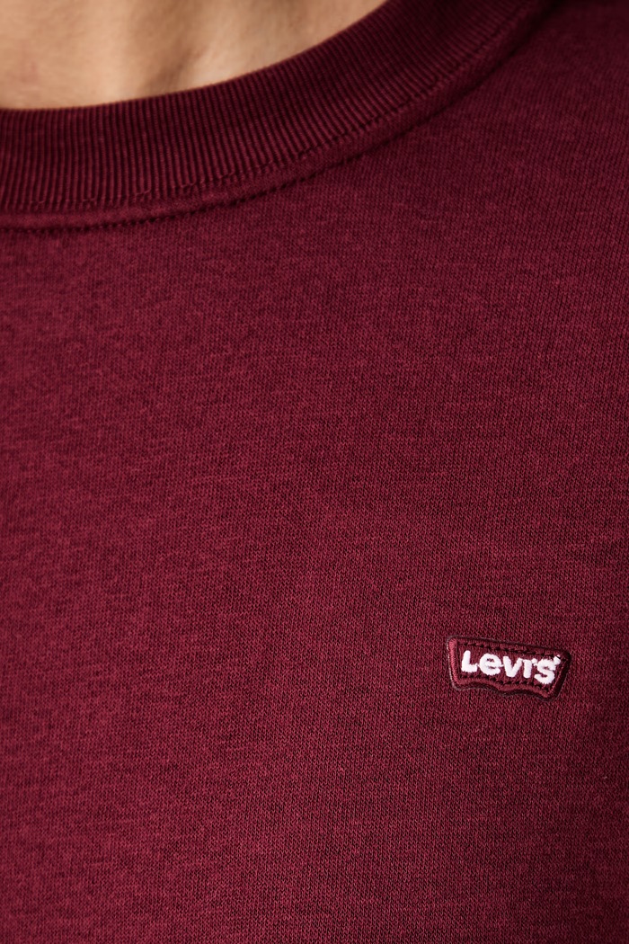Levi's dukserica za žene s pamukom EVERYDAY CREW 0082J.0004 bordo