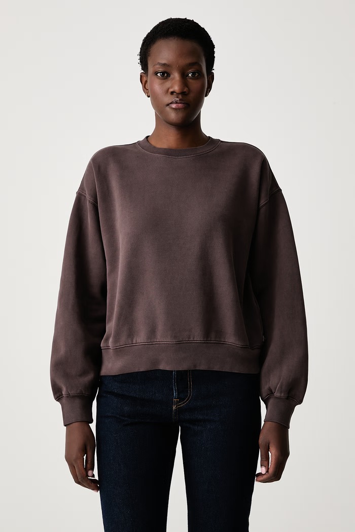 Levi's Mikina dámska s bavlnou VINTAGE BOXY hnedá 005I9