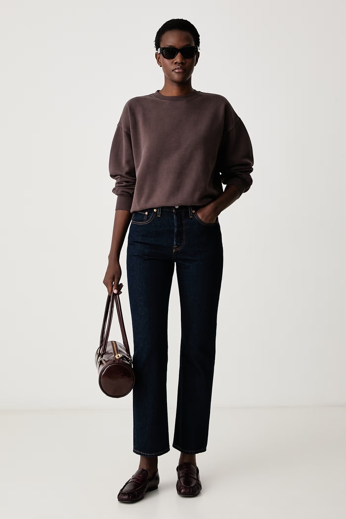 Levi's Bluza damska z bawełną VINTAGE BOXY 005I9 brązowy AW26