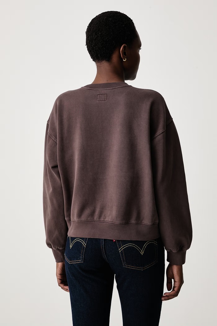 Odzież Levi's Bluza damska z bawełną VINTAGE BOXY 005I9 brązowy