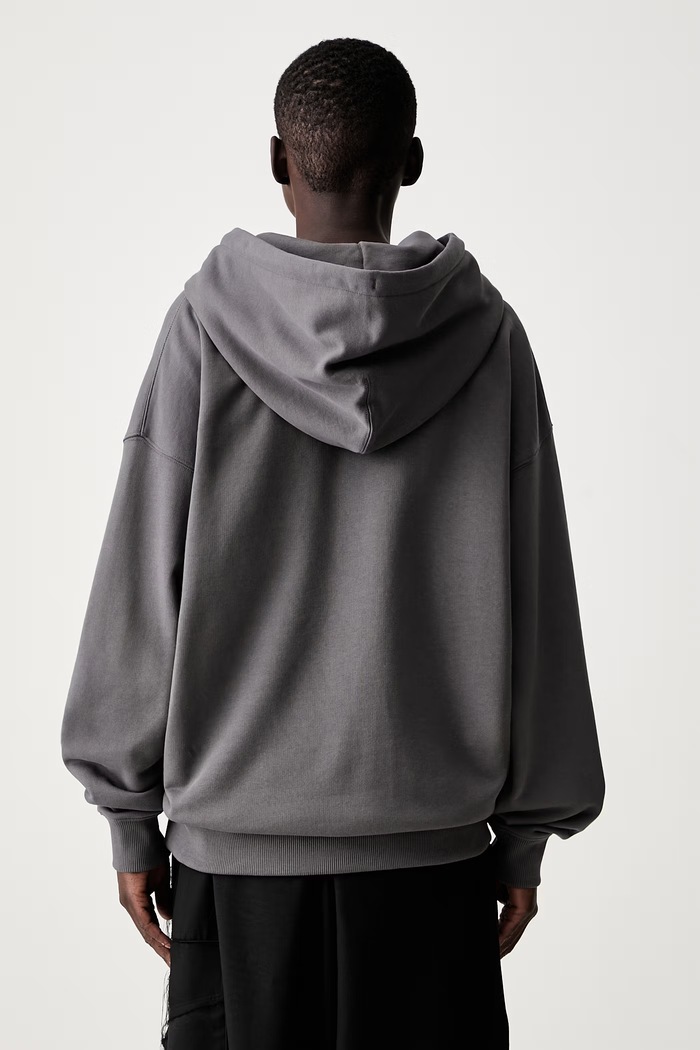 Odzież Y-3 LIQUID LG FT HD bluza z kapturem bawełniana damska KZ0841.D szary