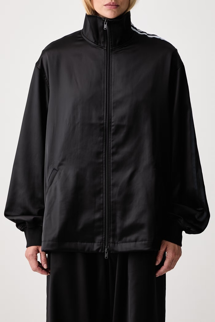 GRD 3S SATIN TT zip-up sweatshirt Women's Y-3 black KW9617